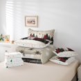 thumbnail image 5 of Feelyou Vintage Xmas Tree Bedding Comforter Set 7 Pieces for Teens, Winter Christmas Snowflake Full Bedding Set, Happy New Year Reversible Fitted Sheet Flat Sheet, Ultra Soft Bedroom Decor, 5 of 7
