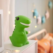 Your Zone Kids Dinosaur 3D LED Color Changing Mood Lamp, Green, 7.2"H