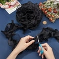 thumbnail image 3 of 11Yard Polyester Pleated Lace Trims 3 inch Wide Black Ruffled Ribbon Ruffled Pleated Lace Fabric Trim for Sewing and Art Craft Decoration, 3 of 9