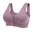 thumbnail image 3 of Riforla Bra and Panty Sets for Women Front Button Shaping Cup Shoulder Strap No Underwire Bra Plus Size Sexy Underwear Set Bras for Women 42, 3 of 8
