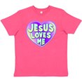 thumbnail image 3 of Inktastic Jesus Loves Me Youth T-Shirt, 3 of 5