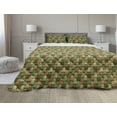thumbnail image 1 of Animals Comforter & Sham Bedding Set, Grizzly Bear Wild Predator Army Uniform Jungle Commando Repetitive, 3 pcs Duvet Set Microfiber Filling Quilt, 5 Sizes, Cinnamon and Green Brown, by Ambesonne, 1 of 4