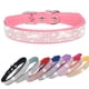 thumbnail image 4 of Conjunto combinado de correa de perro con collar de cachorro de perro y gato con diamantes de imitación de cuero de gamuza suave, 4 of 5