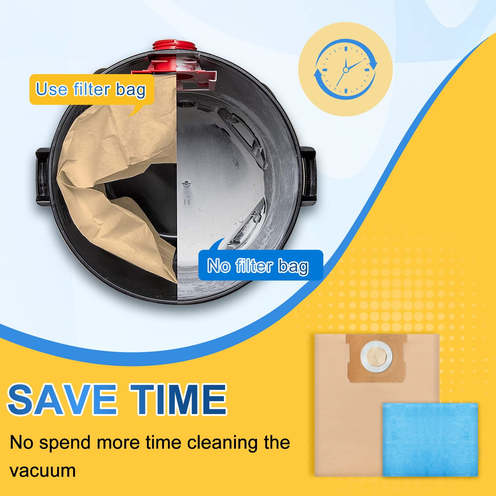 Sacs-filtre jetables de 3 pièces de Stanley