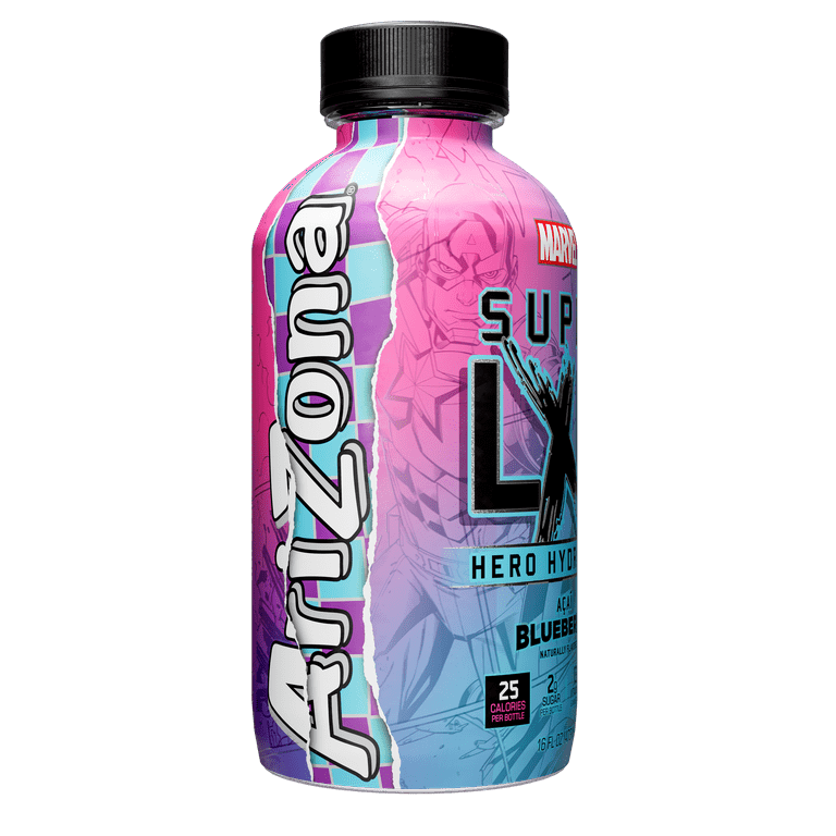 AriZona x Marvel Super LXR Hero Hydration - Acai Blueberry - 16oz
