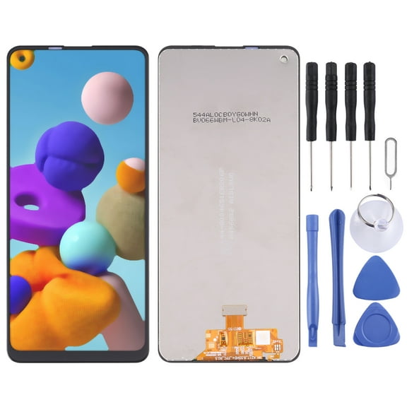 Cellphone Spare Parts  LCD Screen and Digitizer Full Assembly For Samsung Galaxy A21S