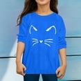 thumbnail image 2 of Hihipz Little Boy's T Shirt Autumn Long Sleeve Cartoon Cat Print Tee Soft Casual Trendy Tee,Sizes 5-6, 2 of 4