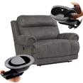 thumbnail image 2 of General Heavy Metal Sofa Chair Recliner Release Handle Replacement Part with Fixing Clip, Suitable for Most of Recliner Sofa Brands, Recliner Handle Size (3 x 3.5 inches) (2) (2), 2 of 5
