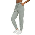thumbnail image 4 of REORIA Drawstring Fleece Joggers for Women Casual Sherpa Lined Sweatpants Winter Pants with Pockets, 4 of 8