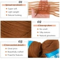 thumbnail image 4 of 2/4/8 Rolls Brazilian Wool Hair for Braiding Acrylic Hand Knitting Wool Yarn for Soft Locs Crochet Hair Jumbo Braids Twist Braiding Hair Extensions, 4 of 5