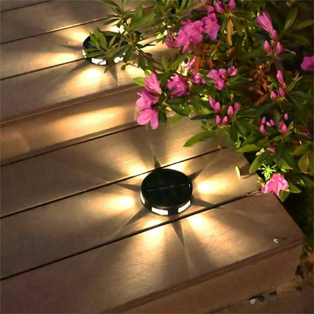 

Solar Power Ground Lights Floor Decking Wall Fence Step Path Garden Lamp