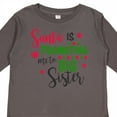 thumbnail image 4 of Inktastic Santa is Promoting Me to Big Sister Girls Long Sleeve Toddler T-Shirt, 4 of 5