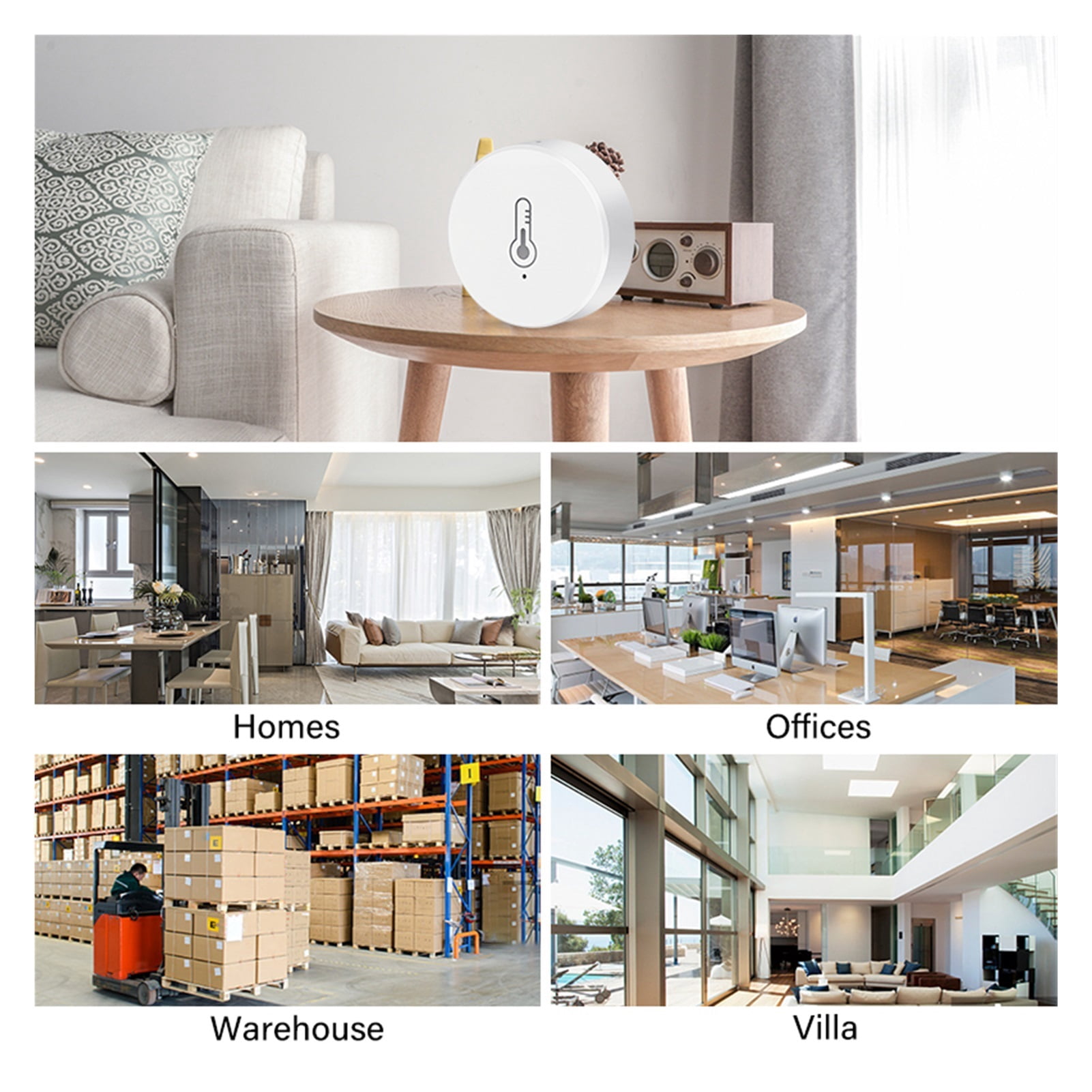 Smart Home Digital Convenient Temperature Sensor Humidity Meter Thermometer Hygrometer Gauge Work ,Easily DIY