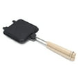thumbnail image 1 of Cast Iron Waffle Hot Sandwich Maker Pan Non Stick Double Sided Kitchen Breakfast, 1 of 9