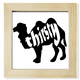 thumbnail image 1 of Animal negro Camel silueta natural Pantalla de escritorio de pared de fotograma cuadrado, 1 of 4