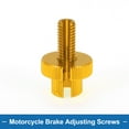 thumbnail image 5 of Unique Bargains Motorcycle Brake Lever Barrel Adjusters Screws M8 Unique Bargains Motorcycle Brake Adjusting Screws Gold Tone 2 Pcs, 5 of 6