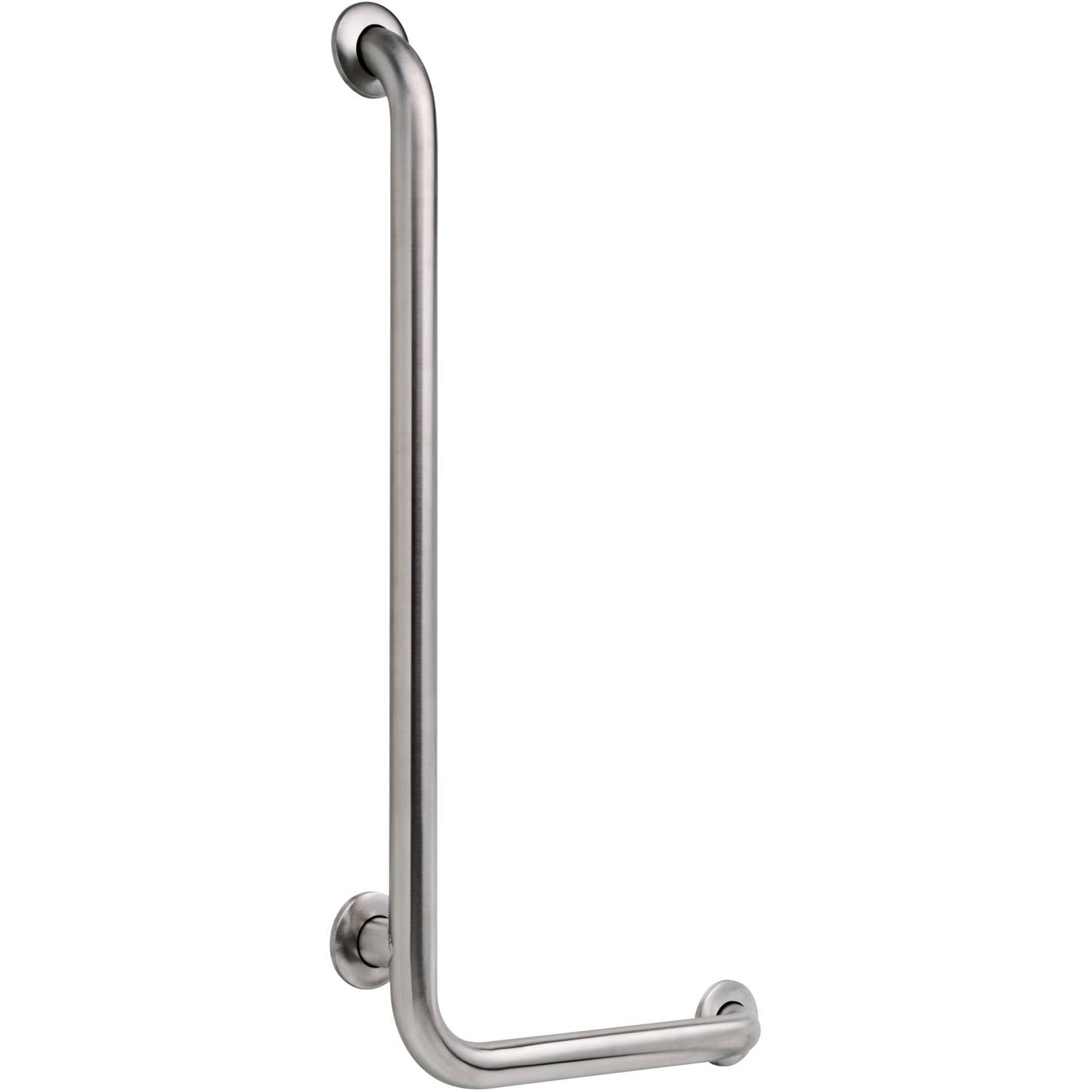 Right Franklin Brass 5682RH 1-1/2-Inch x 16-Inch by 32-Inch 90 Degree Bath and Shower Angle Bar Stainless Steel