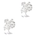 thumbnail image 2 of kurtrusly Rose Tree Lamp Lighted Colorful Artificial Flower Bonsai Lights Gift For Any Occasion Artificial Bonsai Tree Lights PVC white rose and rod 2Set, 2 of 6