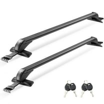 VEVOR Roof Rack Cross Bars, Universal Fit for Naked Roofs Without Raised Rails/Flush Rail/Black Moldings, 165 LBS Capacity,Lockable Heavy Duty Aluminum Crossbar Racks Roof Rail Rooftop Luggage Canoe