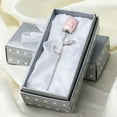 thumbnail image 2 of Hvmvliv Natural Crystal Semi Gemstone Rose Decoration - Handcrafted Valentine's Day Wedding Gift for Romantic Occasions and Keepsakes Pink, 2 of 7