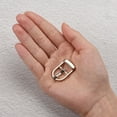thumbnail image 4 of Uxcell 6Pack 0.51" Single Prong Belt Buckle Oval Center Bar Buckles for Leather Craft, Silver, 4 of 7