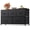 Charcoal Black, variant on GALAXHERO 5-Drawer Dressers for Bedroom, Wide Chest of Drawers Nightstand Storage Tower with Fabric Bins for Closet, Living Room, Hallway, Pink