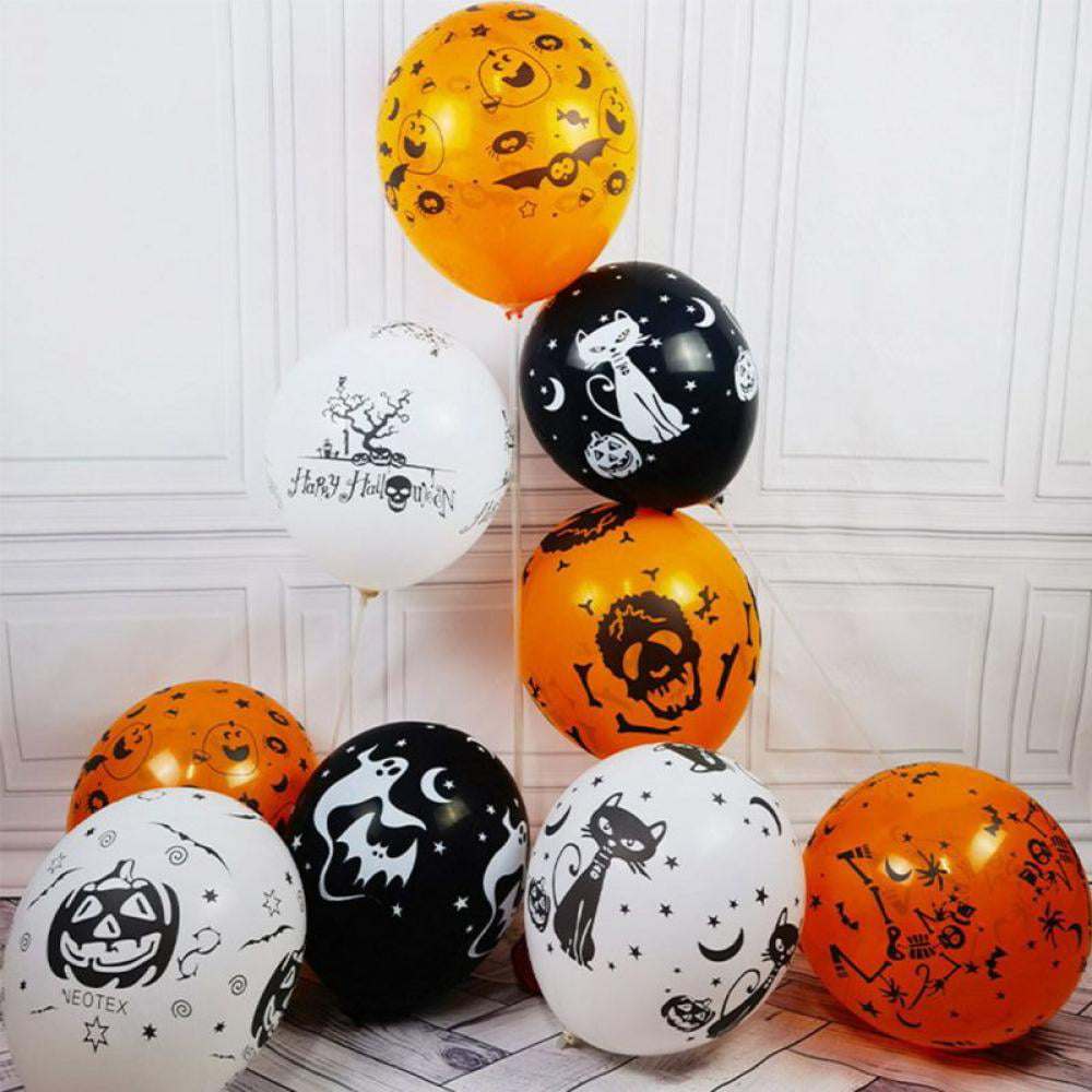 Details about   10PCS 12" Halloween Latex Balloons Spooky Ghost Pumpkin Hot Bar Party Decor I8Y8 