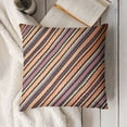 thumbnail image 3 of BANET  Striped Throw Pillow Cushion Case, Abstract Simplistic Style Diagonal Vertical and Horizontal Lines, Modern Accent Double-Sided Digital Printing 22x22in, 3 of 5