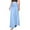 Light Blue, variant on Women's Satin Maxi Skirt High Waisted Elastic Waistband Silk A-Line Casual Party 2025 Summer Hidden Zip Long Skirts