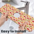 thumbnail image 6 of Sikiie Cute Colorful Pumpkins Splash Guard for Sink Faucet-1 PC Super Absorbent Fast Drying Mat Sink Gadgets-Splash Guard for Kitchen, Sink Mat, 6 of 7