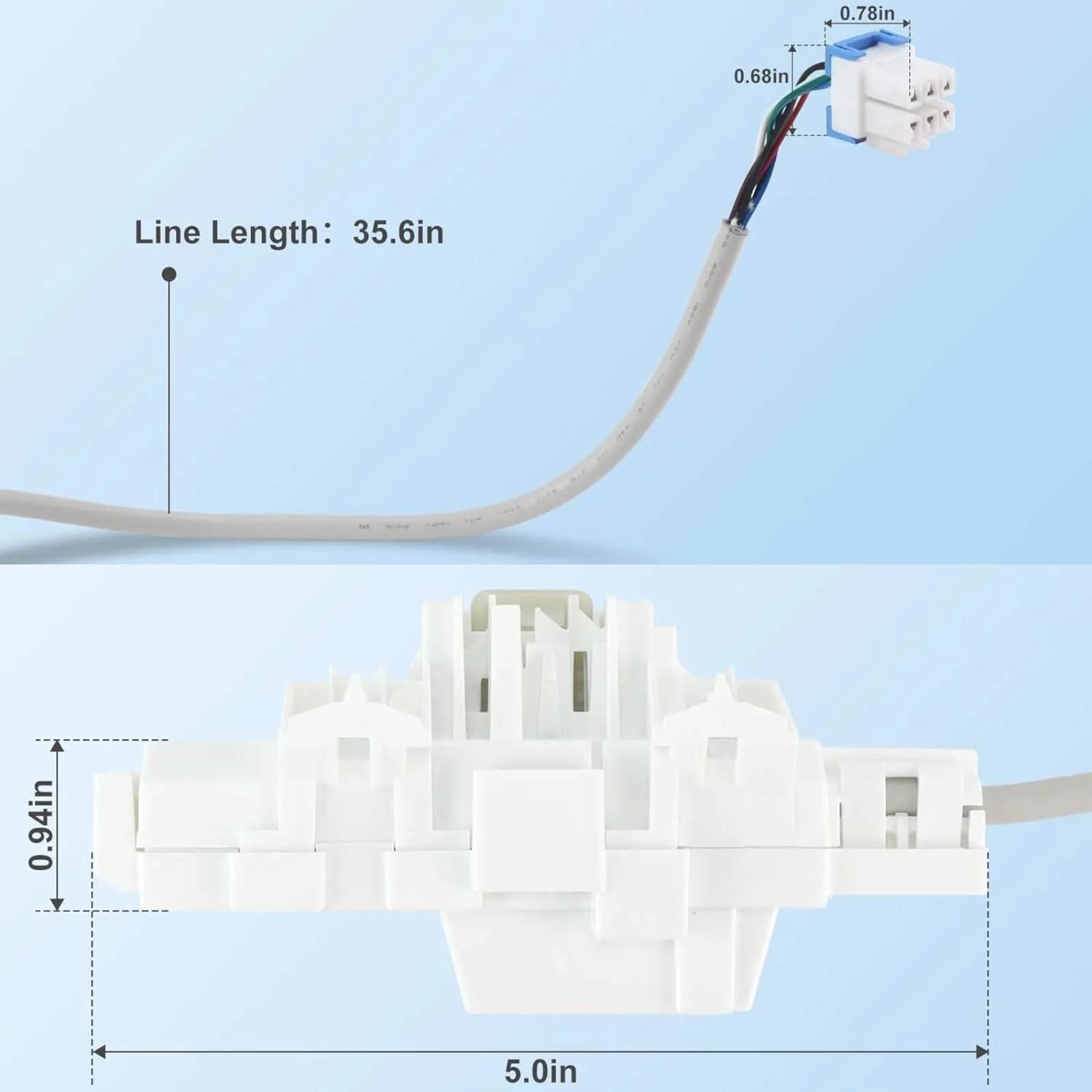 Washer Door Latch Superior Performance, Quick Installation, For Samsung Washing Machines DC34-00025C Normal Locking Function