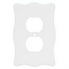 Brainerd 64603 Nylon Single Duplex Outlet Wall Plate / Switch Plate / Cover, White