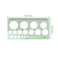 thumbnail image 4 of EIGTHTAIL4PCS Geometric Drawing Templates Architect Scales DIY Measuring Rulers, 4 of 6