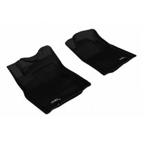 3D MAXpider 2012-2015 Fits Toyota Tacoma Reg Acs Cab Automatic Transmission Only, Dual Posts On Driver'S And Passenger'S Floor 1st Row Black Kagu Carbon Fiber Embossed Pattern Floor Mat L1TY09111509