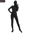 thumbnail image 2 of Traje Zentai negro Ensnovo de licra, nailon, de una pieza, traje de cuerpo entero, traje Zentai de manga larga, traje de Cosplay para fiesta de Halloween, 2 of 5