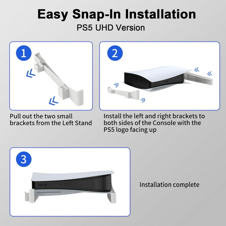 PS5 How to Attach Stand (Horizontal & Vertical) 