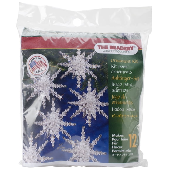 Holiday Beaded Ornament Kit-Snow Cluster