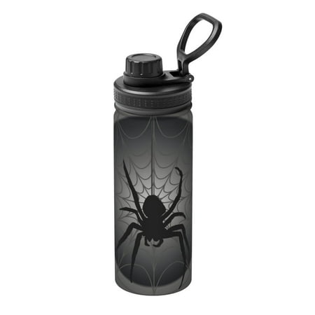 

Ocsxa Black Spiders Print 18oz Stainless Steel Water Bottle Unisex Water Bottle Insulated Sports Water Cup Flask for Cold Water Drinks/Sports/Travel/Car/School