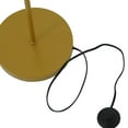 thumbnail image 3 of 59" Black & Gold Floor Lamp, Modern Standing Light with Fabric Shade for Living Room & Bedroom (15"W x 59"H), 3 of 5