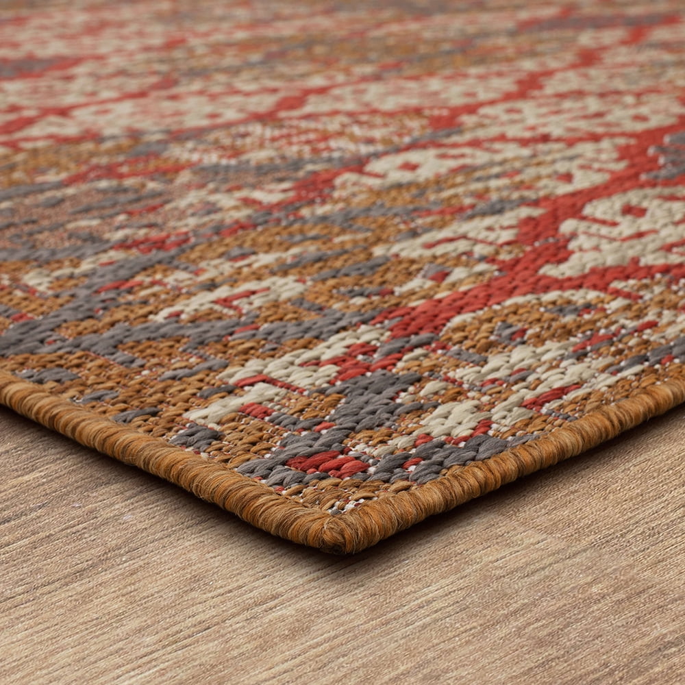 Mohawk Home Ronda Outdoor Area Rug, Rust, 2' 6" x 6'