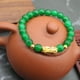 thumbnail image 3 of Pulsera de cuentas chinas Pixiu, pulsera de la suerte y la riqueza, ideal como regalo para hombres, mujeres y parejas, color verde., 3 of 5