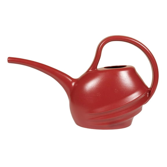 Fiskars Lightweight Plastic Watering Can w/ Long Spout, Lightweight, 1.5 L (Red)