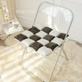 thumbnail image 6 of 1pc Checkerboard Simple Plush Cushion, 6 of 6