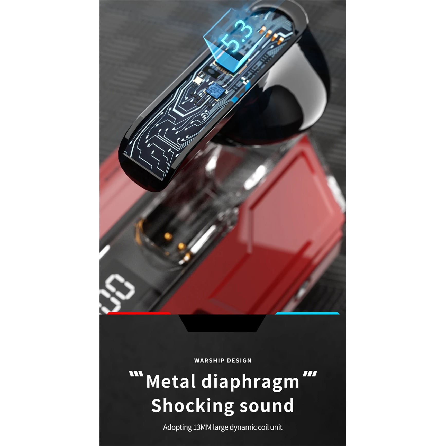 UBABAI G20 Wireless Earphones TWS Bluetooth Touch Earphones Sports Stereo Gaming Headset with Microphone