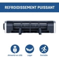 thumbnail image 5 of Refroidisseur d'Ordinateur Portable avec Support Ajustable, Coussin de Refroidissement pour Ordinateur Portable à 3 Vitesses Réglables, Ventilateur de Refroidissement à Turbine à Flux Croisé USB Multifonction pour Ordinateur Portable Tablette Téléphone, 5 of 5