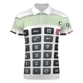 thumbnail image 4 of Calculator Men Zipper T-shirt Summer Casual Short Sleeve T-shirt Top, 4 of 7