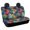 Tropical Leaves, variant on CHAQLIN Blue & Green Palm Tree Pattern Carseat Protectors for Pet, 2 Piece Car Rear Seat Protectors Non-Slip Waterproof Car Back Seat Covers