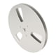 thumbnail image 2 of Carrete de aleación de aluminio universal de 3 orificios para carretes vacíos de 1/4" y 7", componente de máquina de recogida plateada, 2 of 8