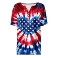thumbnail image 4 of MAIHAN Usa 250th Anniversary T-Shirt Women 4th Of July Shirt Plus Size American Flag Shirts Womens Summer Tops Casual Short Sleeve Tee Tops, 4 of 4