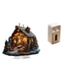 thumbnail image 1 of Escultura de la Natividad,Adorno acrílico 2D Adorno de pie,caja de pañuelos,Funda para caja de pañuelos de cuero sintético para dormitorio,Caja de almacenamiento de toallas de papel para, 1 of 8